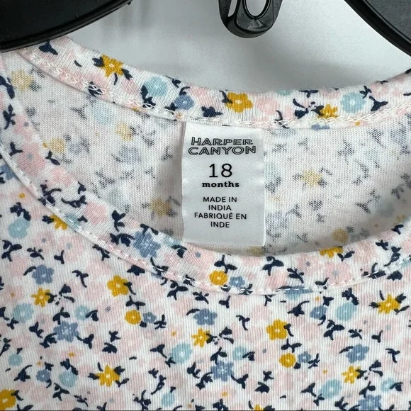 4/$25 Harper Canyon floral long sleeve dress 18 months - Picture 4 of 5